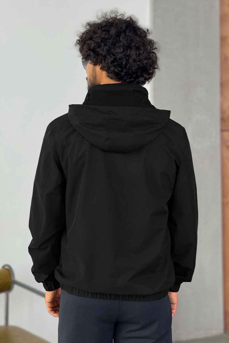 Kiton Мужская чёрная ветровка 