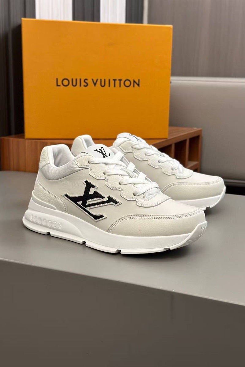 Lоuis Vuittоn Кожаные кроссовки Premium - White