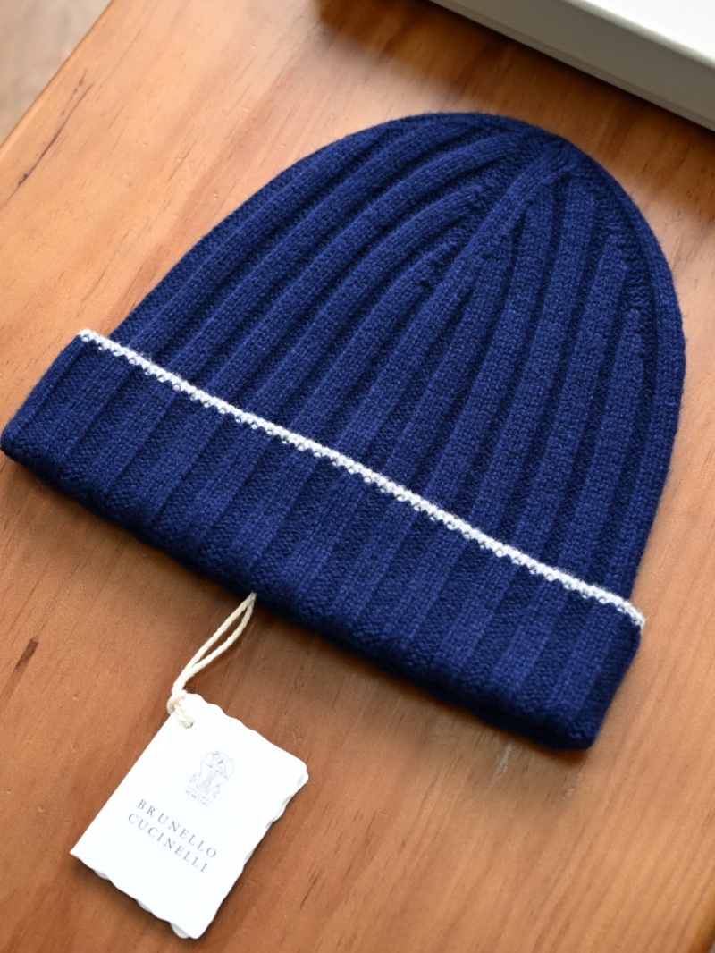 Brunеllо Сuсinеlli Кашемировая шапка premium - Purplish Blue