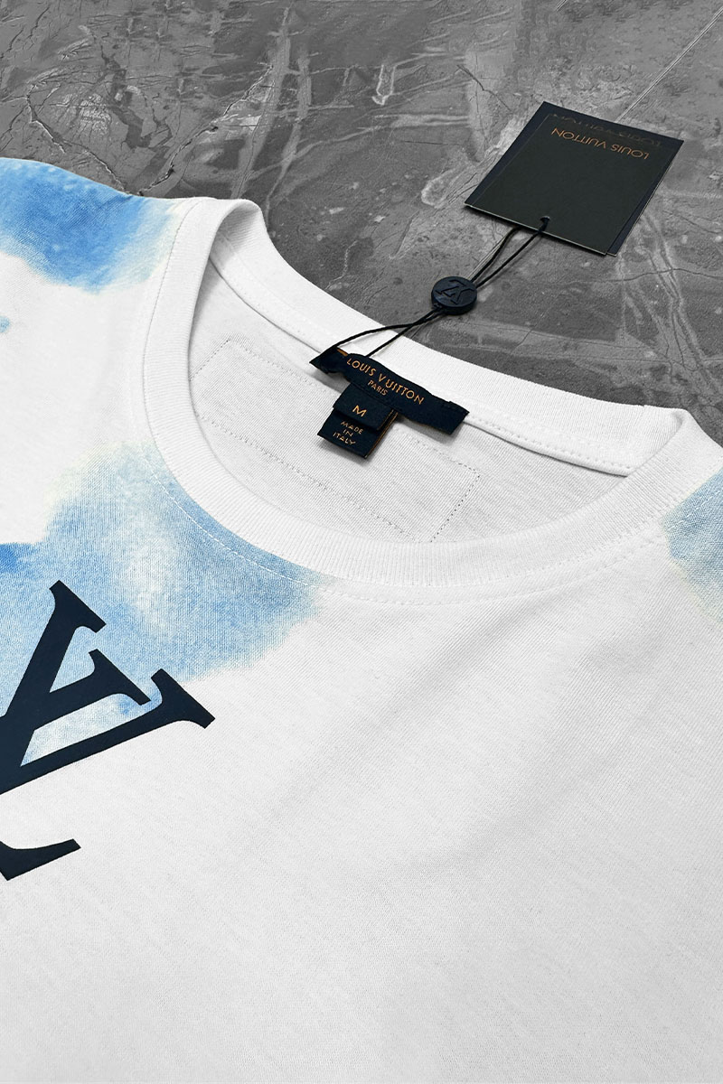 Lоuis Vuittоn Мужская футболка Monogram tie-dye - White