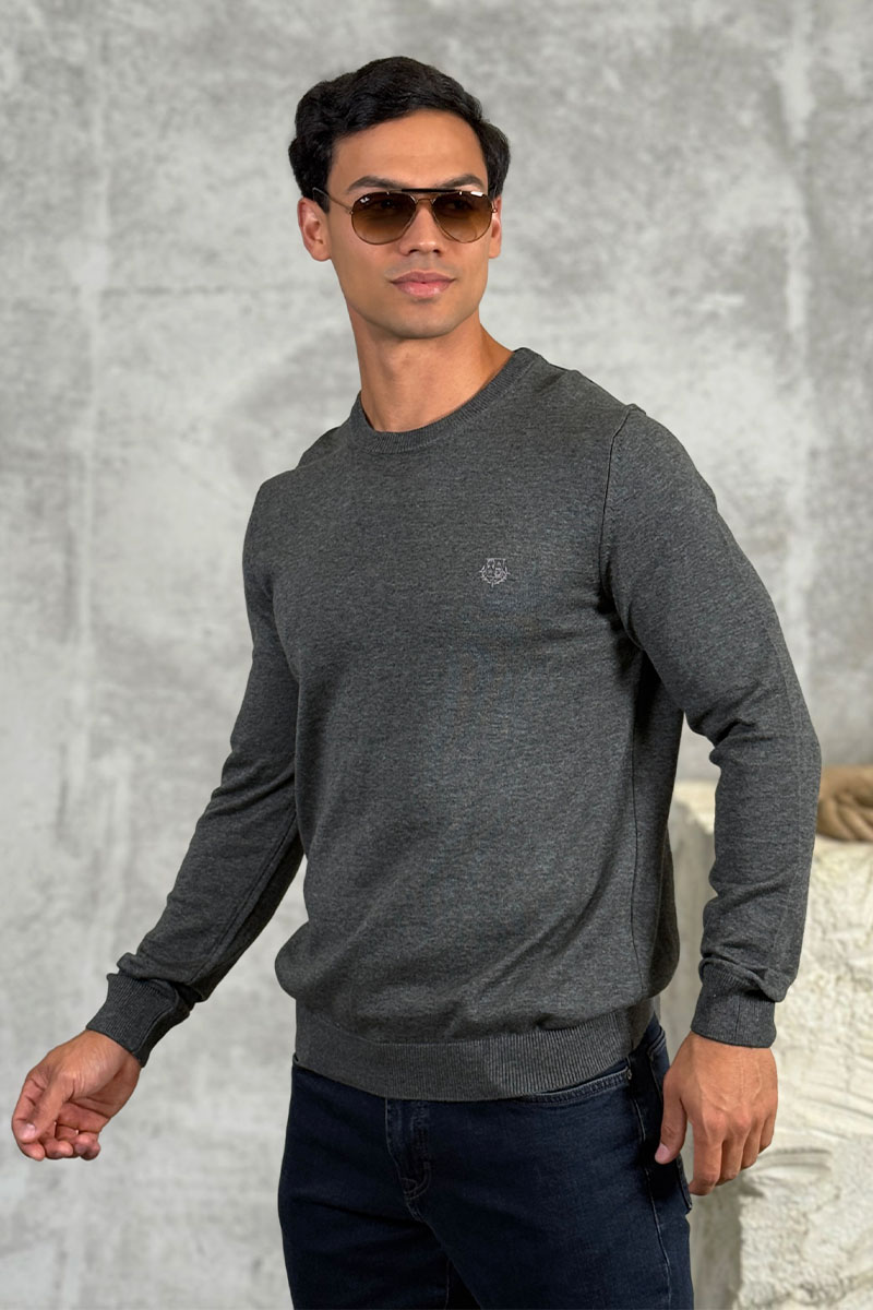 Loro Piana Мужской серый джемпер 