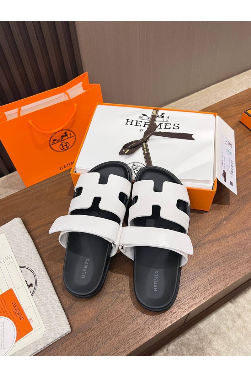 Hermes Женские кожаные сандалии Chypre premium
