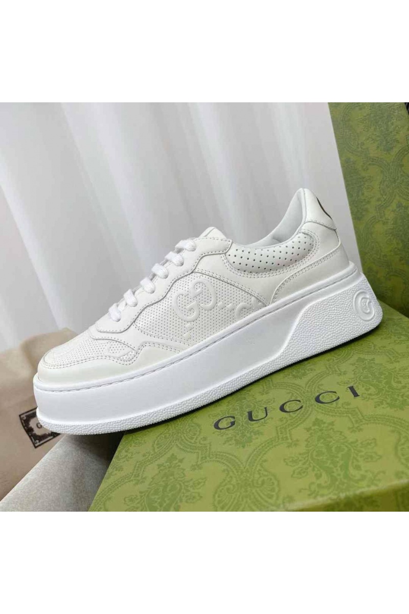 Gucci Женские кроссовки GG Chunky B - White