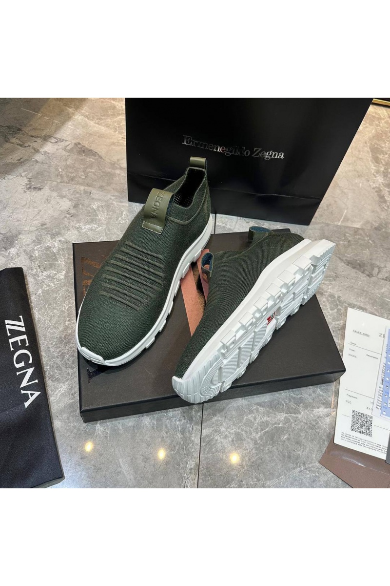 Zegna Мужские текстильные кроссовки