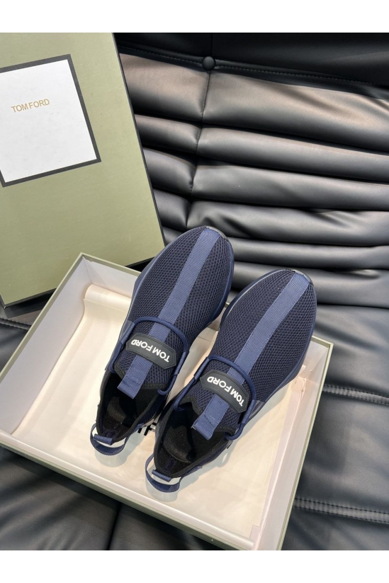 Tom Ford Мужские кроссовки синего цвета