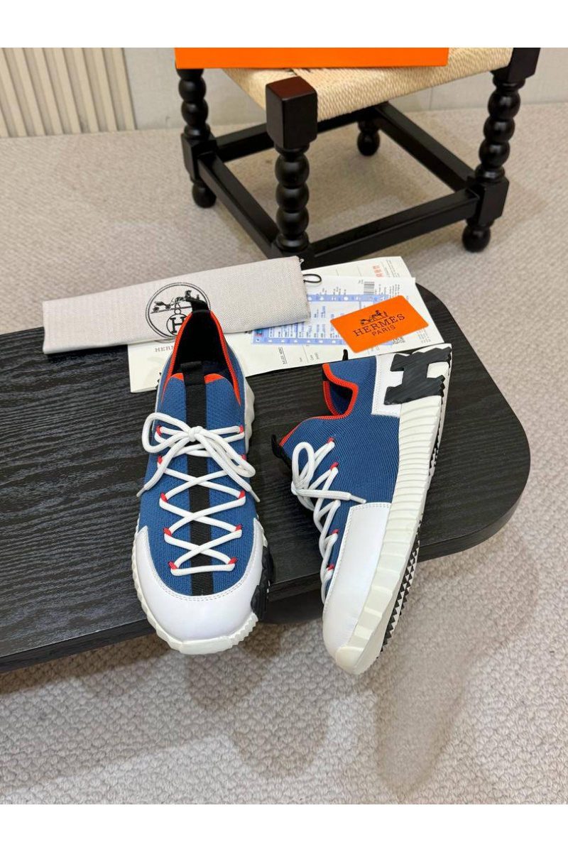 Hermes Текстильные кроссовки lift slip-on