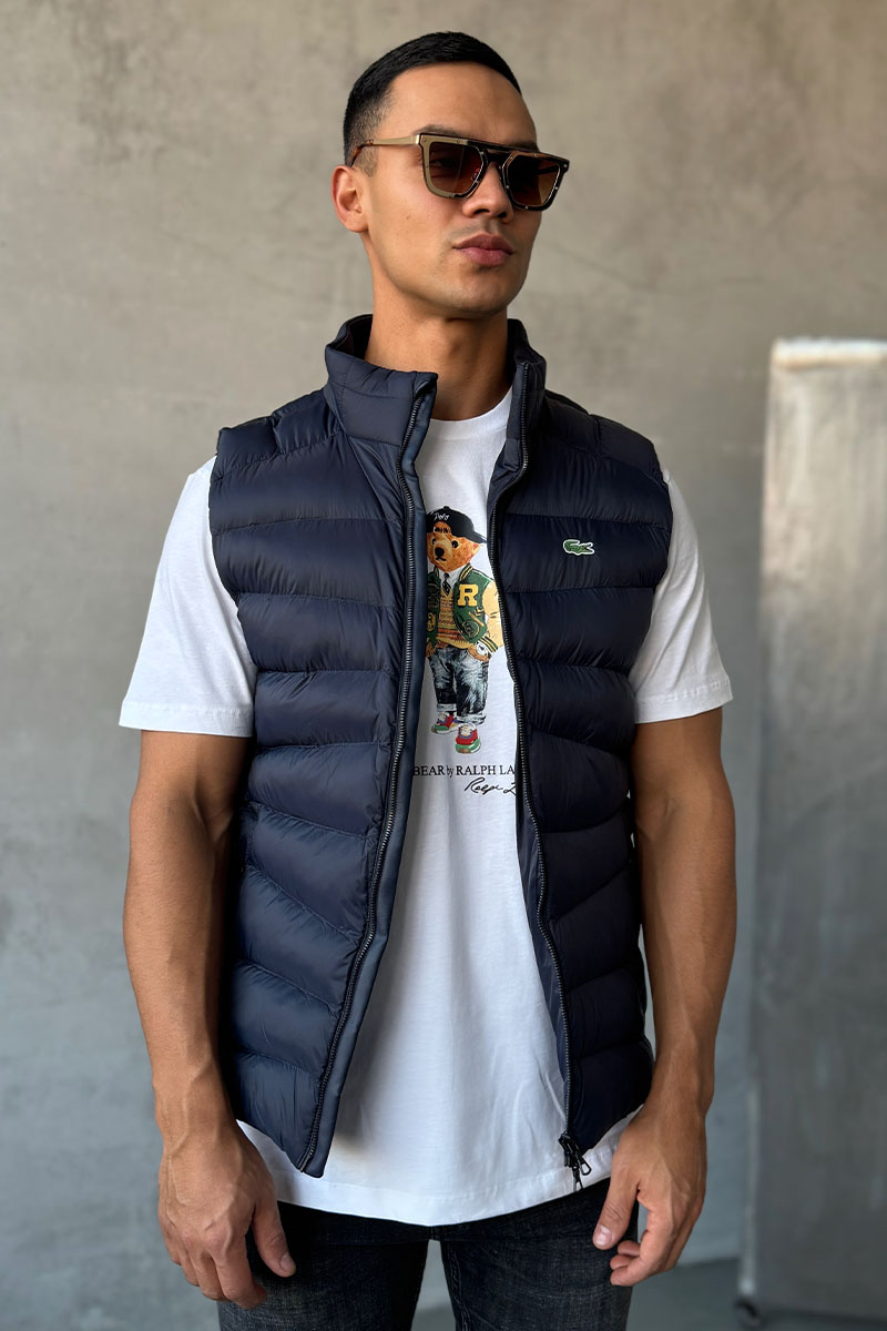 Lacoste Мужской жилет тёмно-синего цвета 