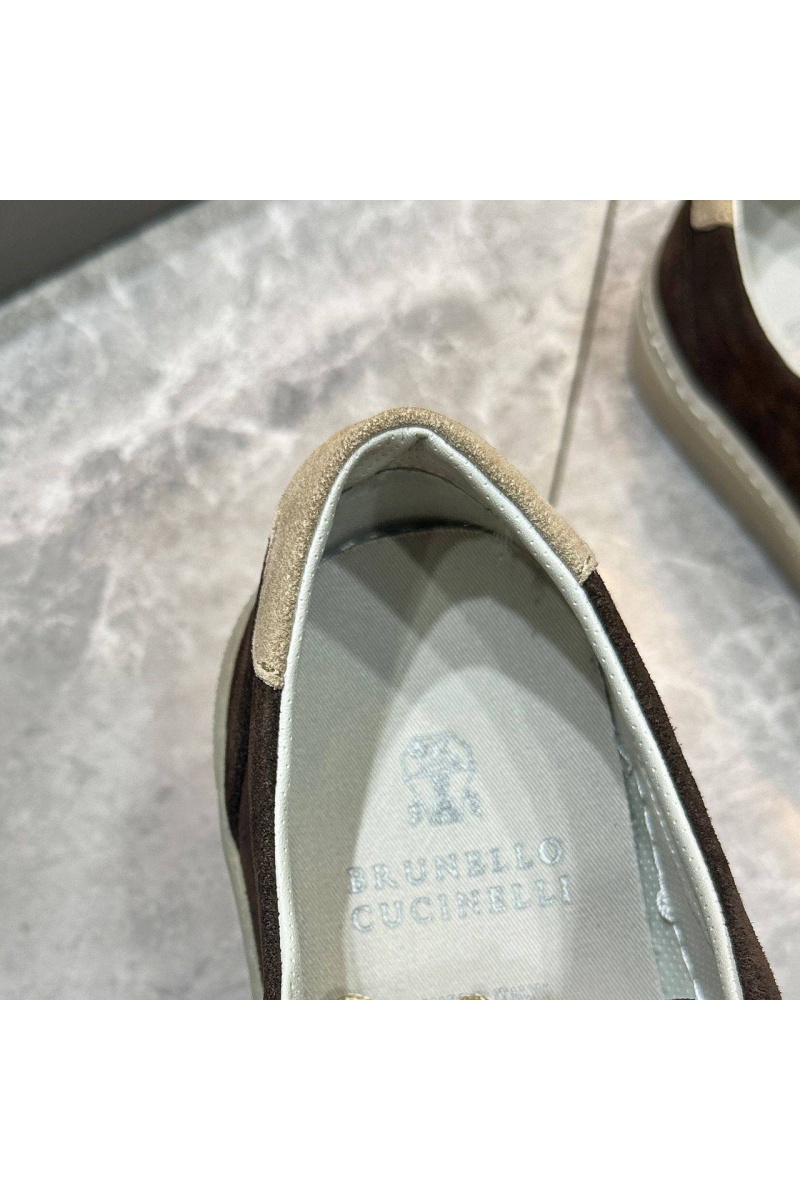 Brunеllо Сuсinеlli Замшевые кеды Sail low-top - Brown