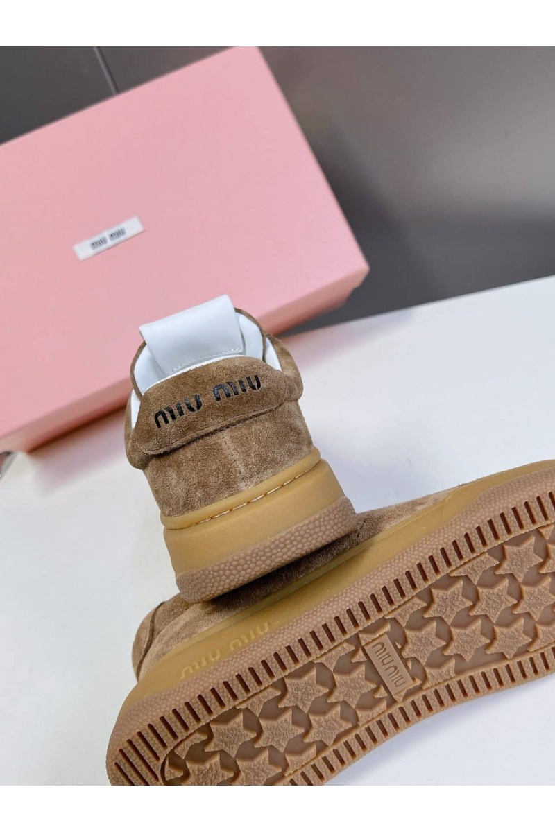 MIU MIU Женские кроссовки Premium - Brown