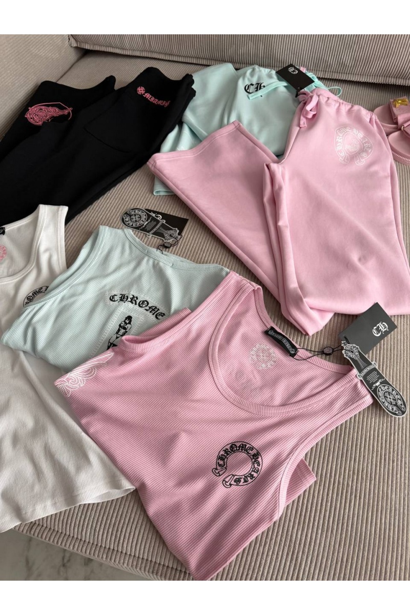 Chrome Hearts Женская розовая майка premium