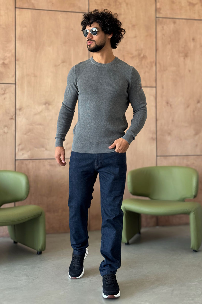 Paul & Shark Мужской серый джемпер 