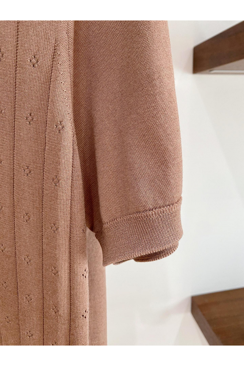 Loro Piana Мужское коричневое поло premium