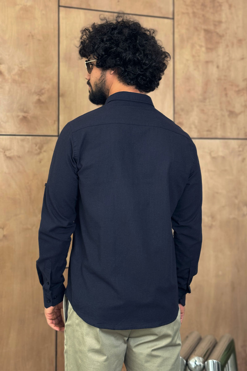 Polo Ralph Lauren Мужская рубашка тёмно-синего цвета