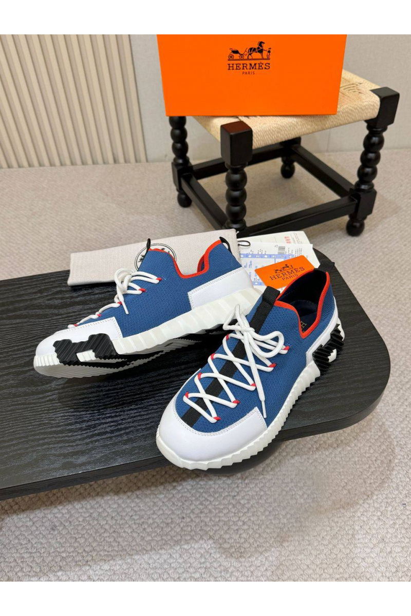 Hermes Текстильные кроссовки lift slip-on