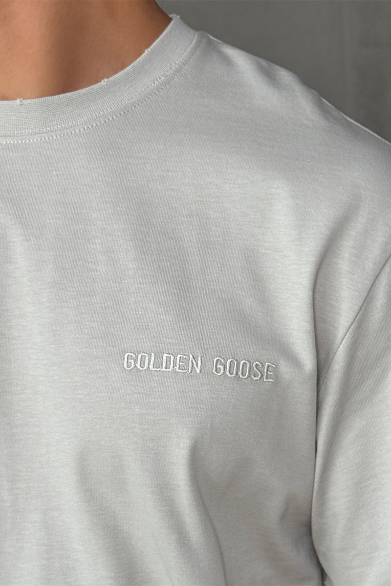 Designer Clothing Мужская серая футболка Golden Goose 