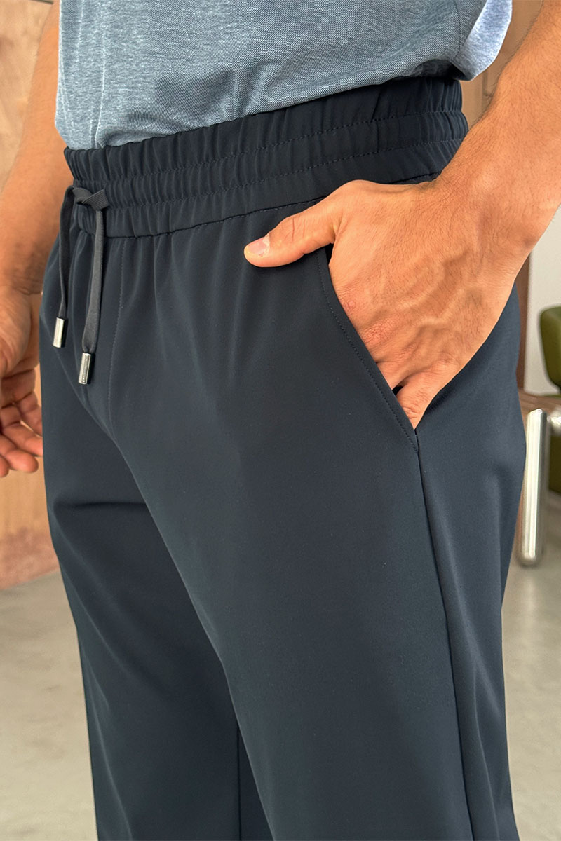 Zegna Мужские тёмно-синие штаны 