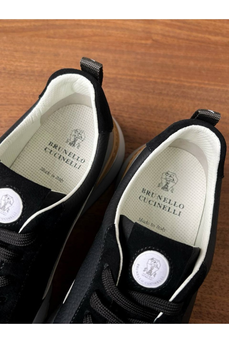 Brunеllо Сuсinеlli Кожаные кроссовки Premium - Black