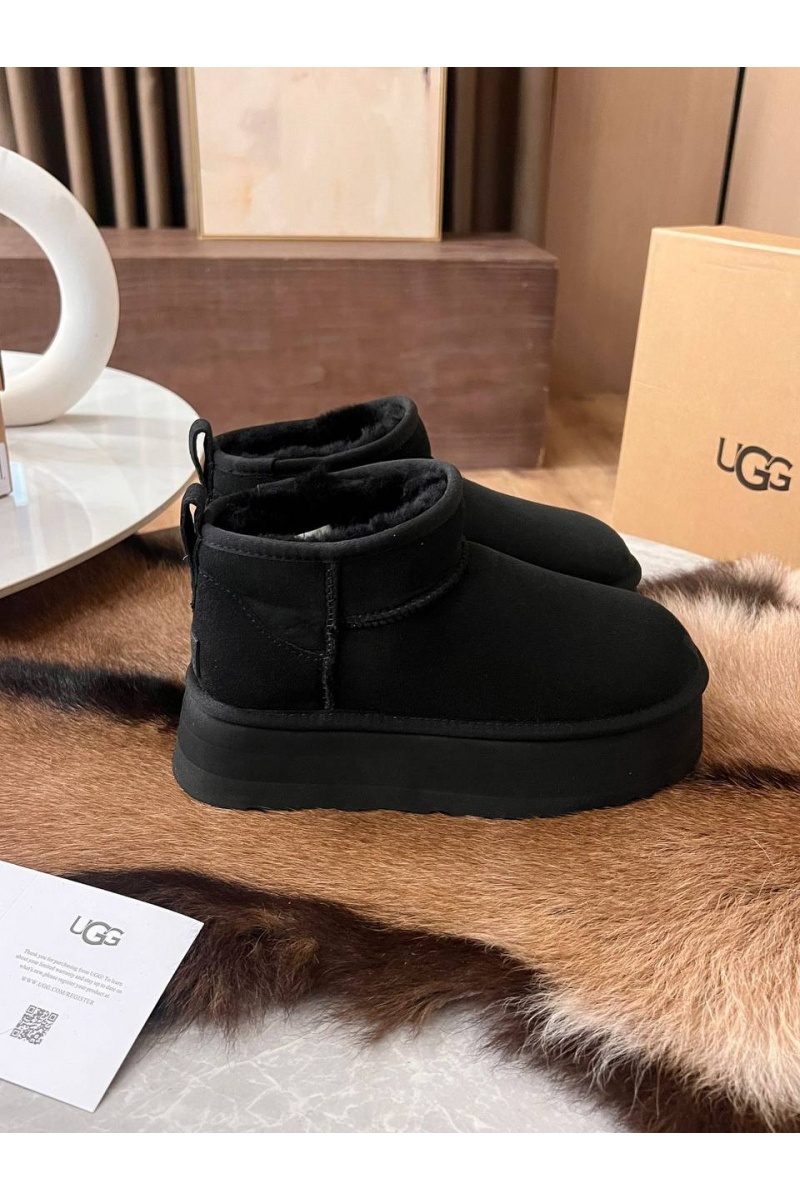 UGG Женские ботинки Classic Ultra Mini Platform - Black
