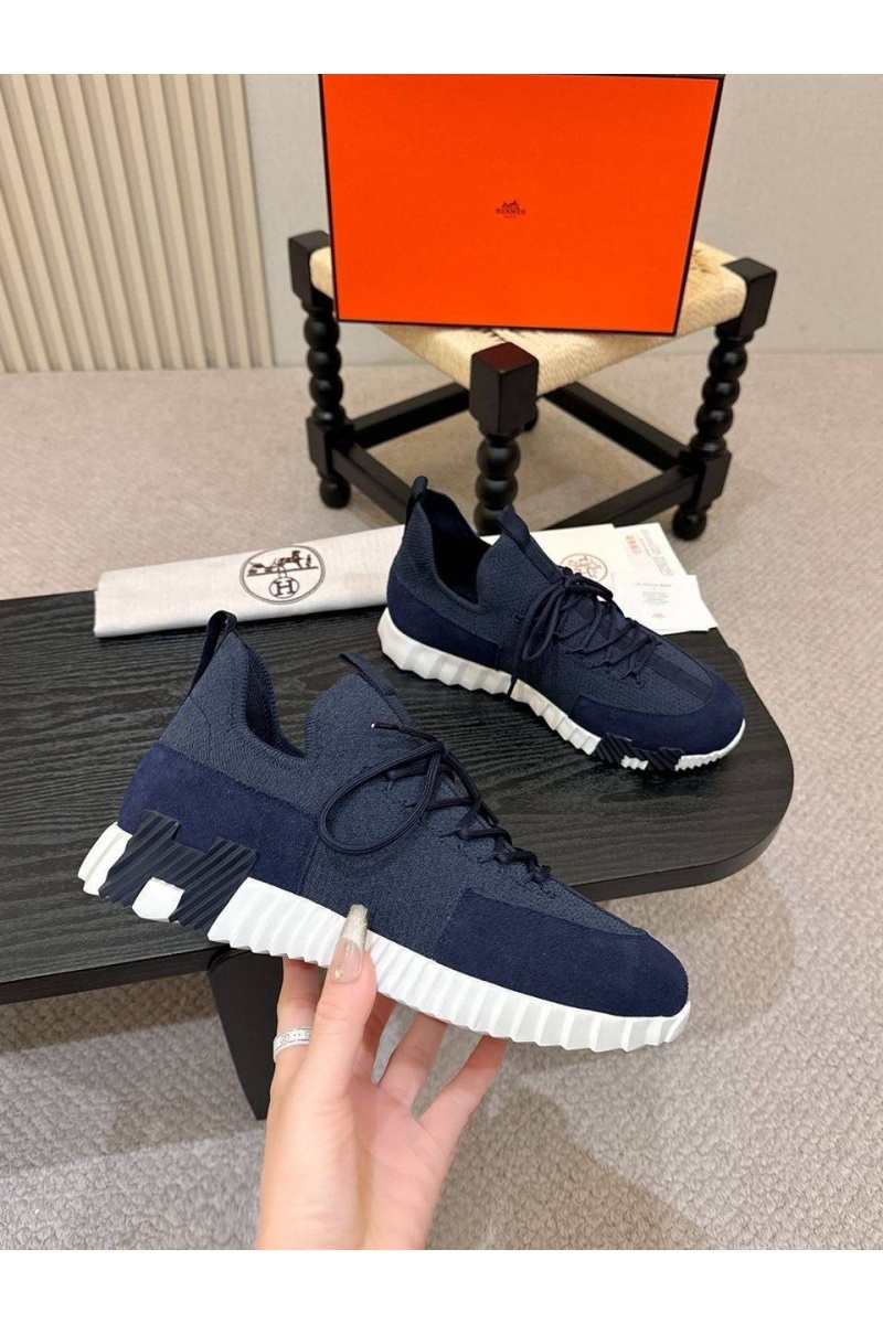 Hermes Текстильные кроссовки lift slip-on