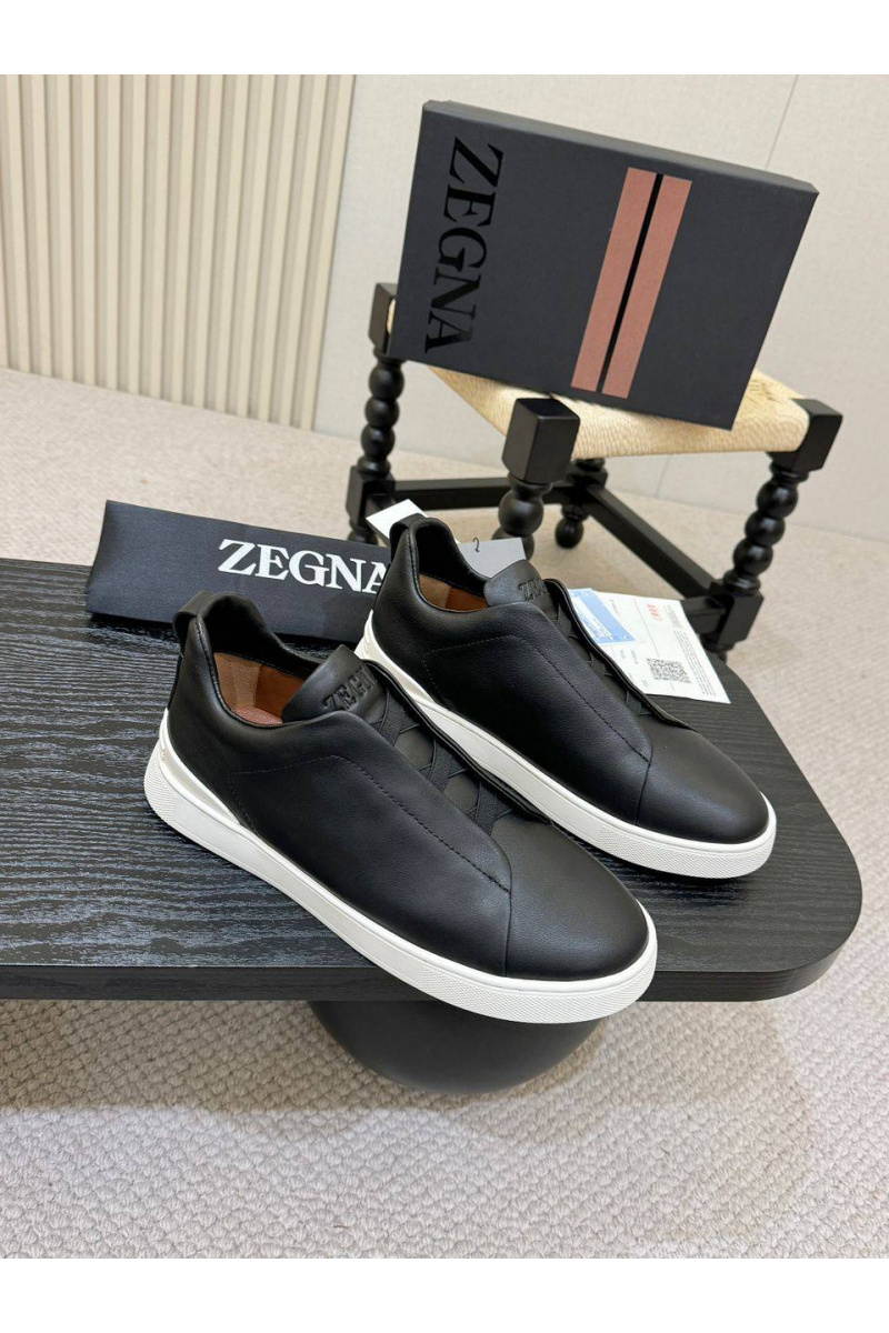 Zegna Мужские кроссовки Triple Stitch - Black