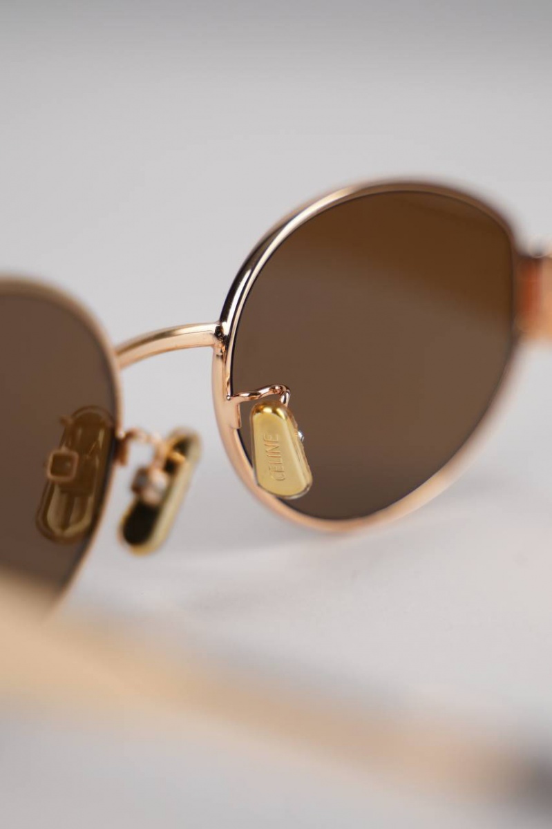 Celine Солнцезащитные очки Triomphe - Brown / Gold