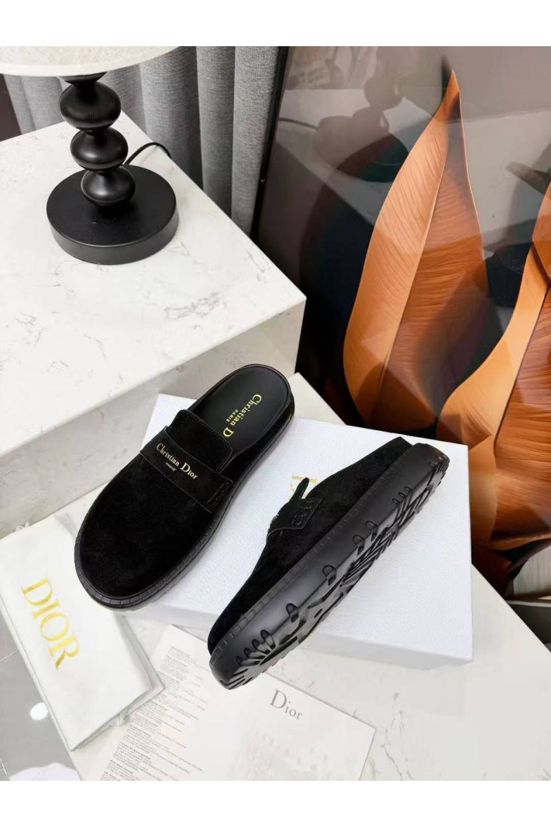 Dior Женские замшевые мюли Boy