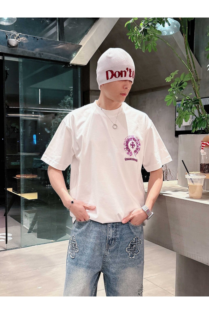 Chrome Hearts Белая оверсайз футболка premium