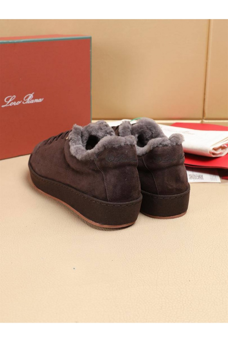 Loro Piana Зимние кроссовки с мехом 