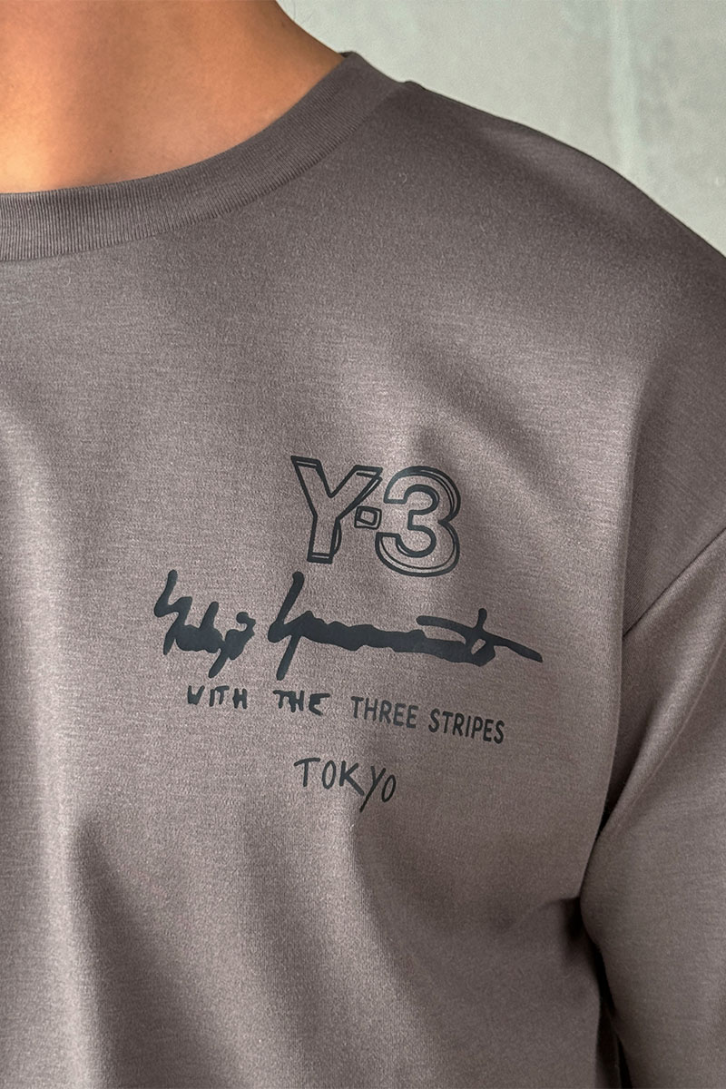 Y-3 Yohji Yamamoto Мужская чёрная футболка 