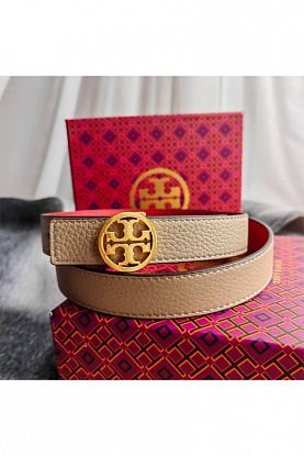 Двусторонний кожаный ремень Tory Burch - длина 80 / 85 см (2 расцветки)
