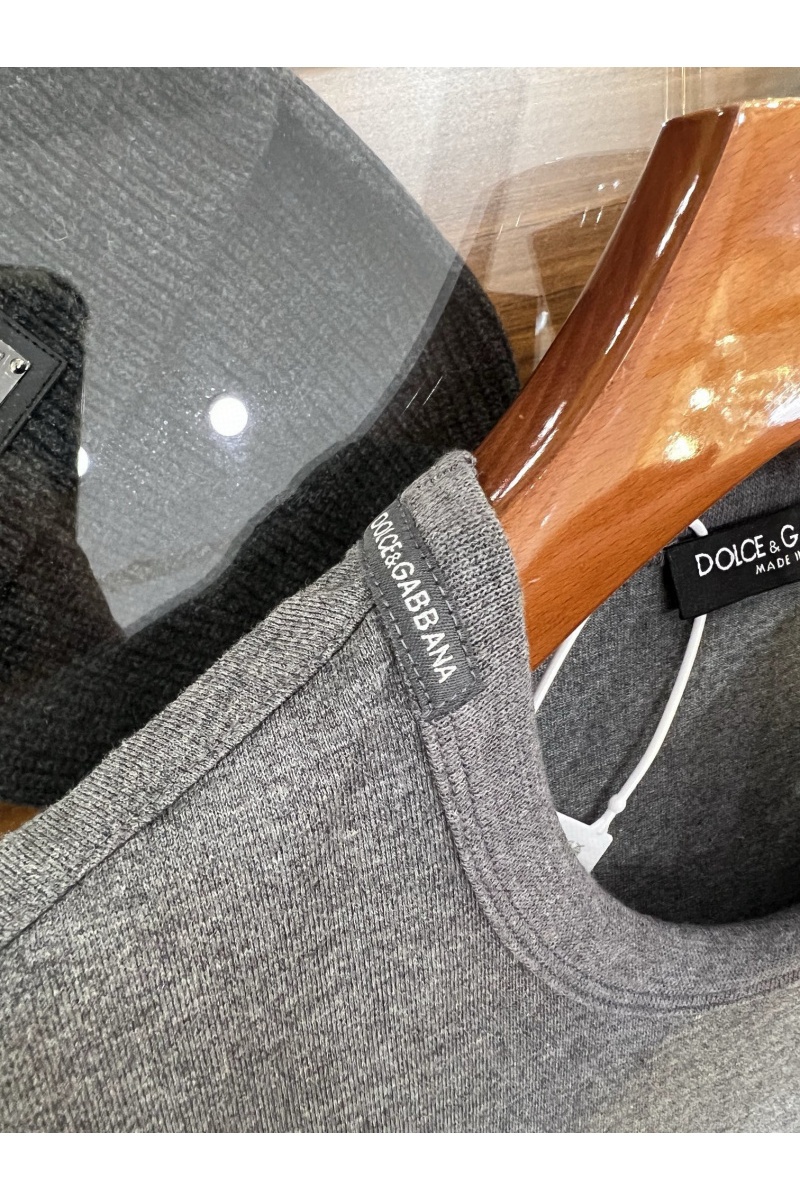 Dоlсе & Gаbbаnа Мужская серая футболка Premium