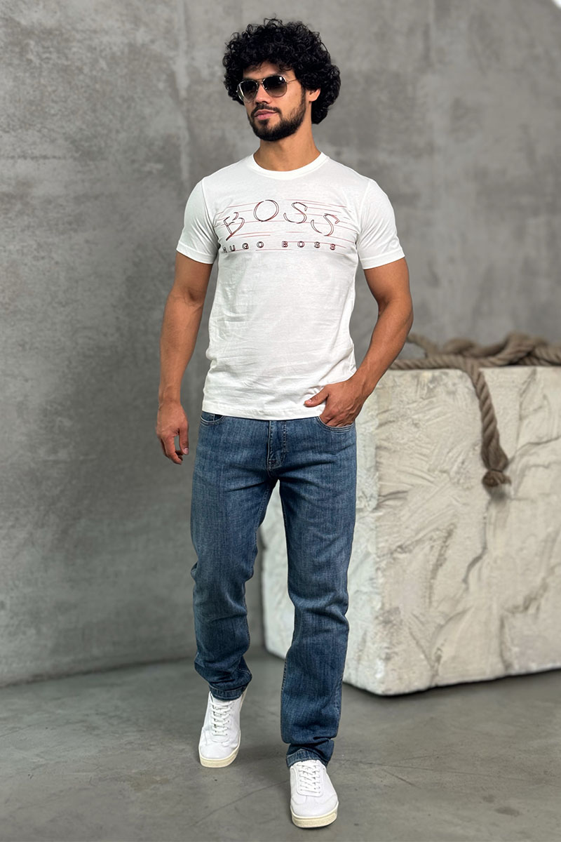 Kiton Мужские синие джинсы 