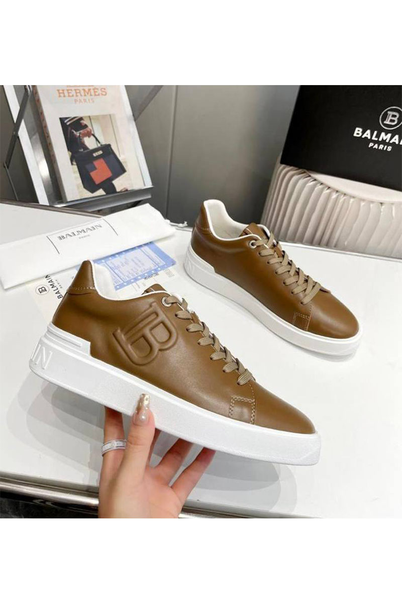 Balmain Мужские кожаные кроссовки B-Court