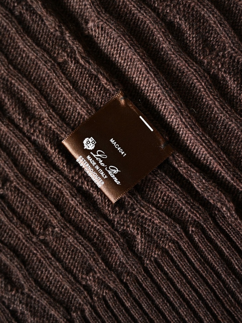 Loro Piana Кашемировый свитер Premium zip-up - Brown 