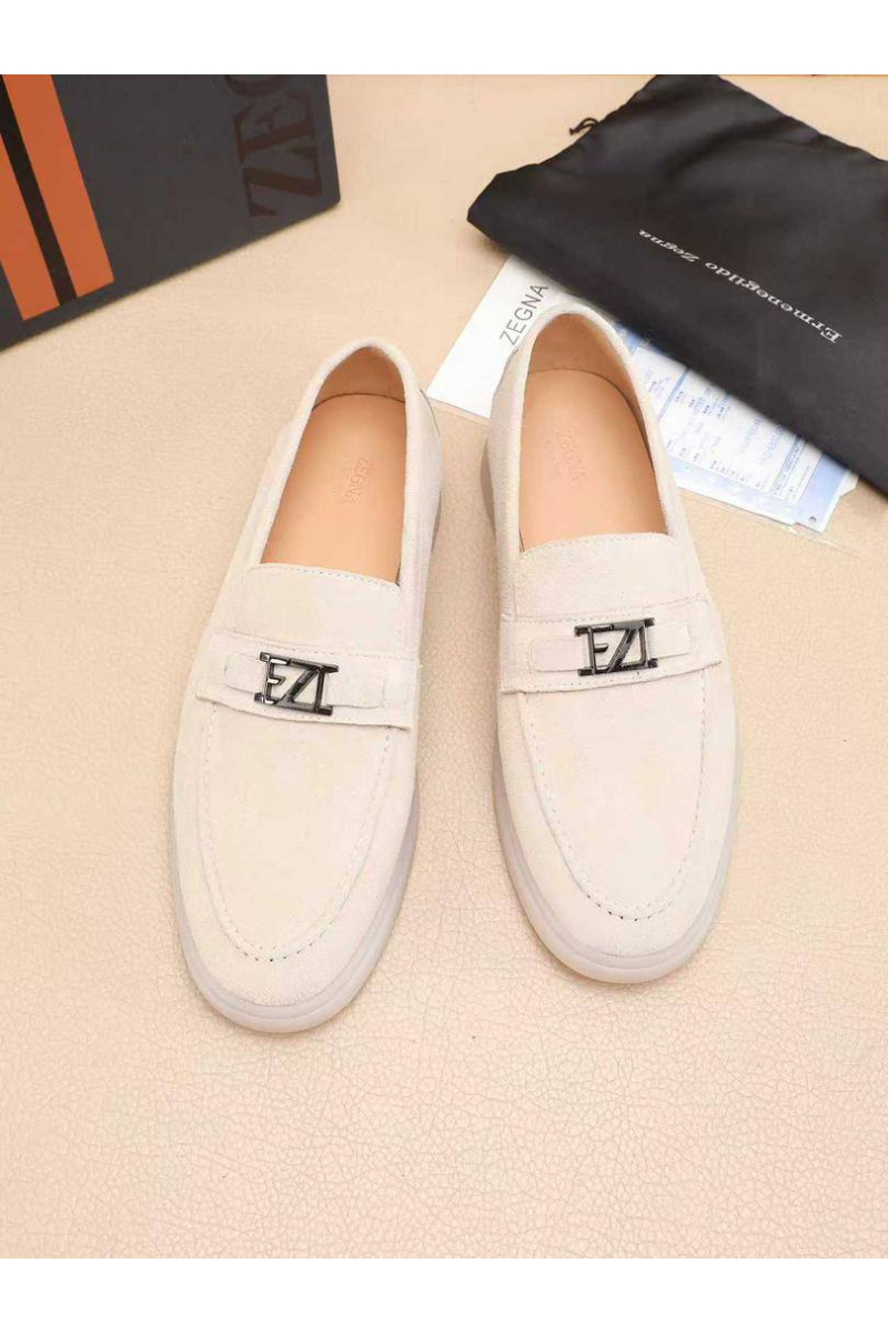 Zegna Мужские замшевые лоферы 