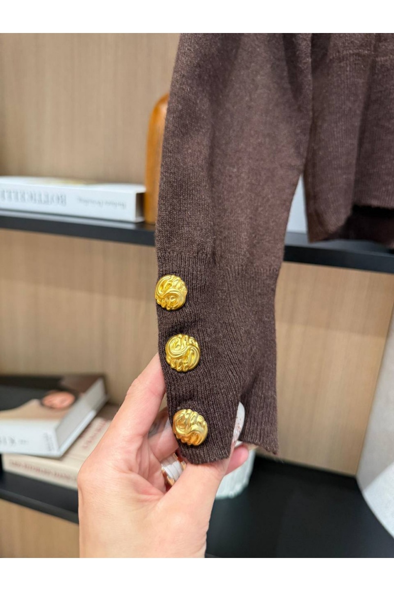 Schiaparelli Женский трикотажный свитер Premium - Coffee