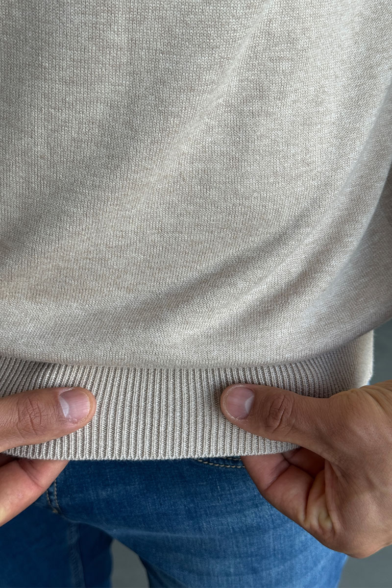 Tommy Hilfiger Кофта бежевого цвета quarter-zip