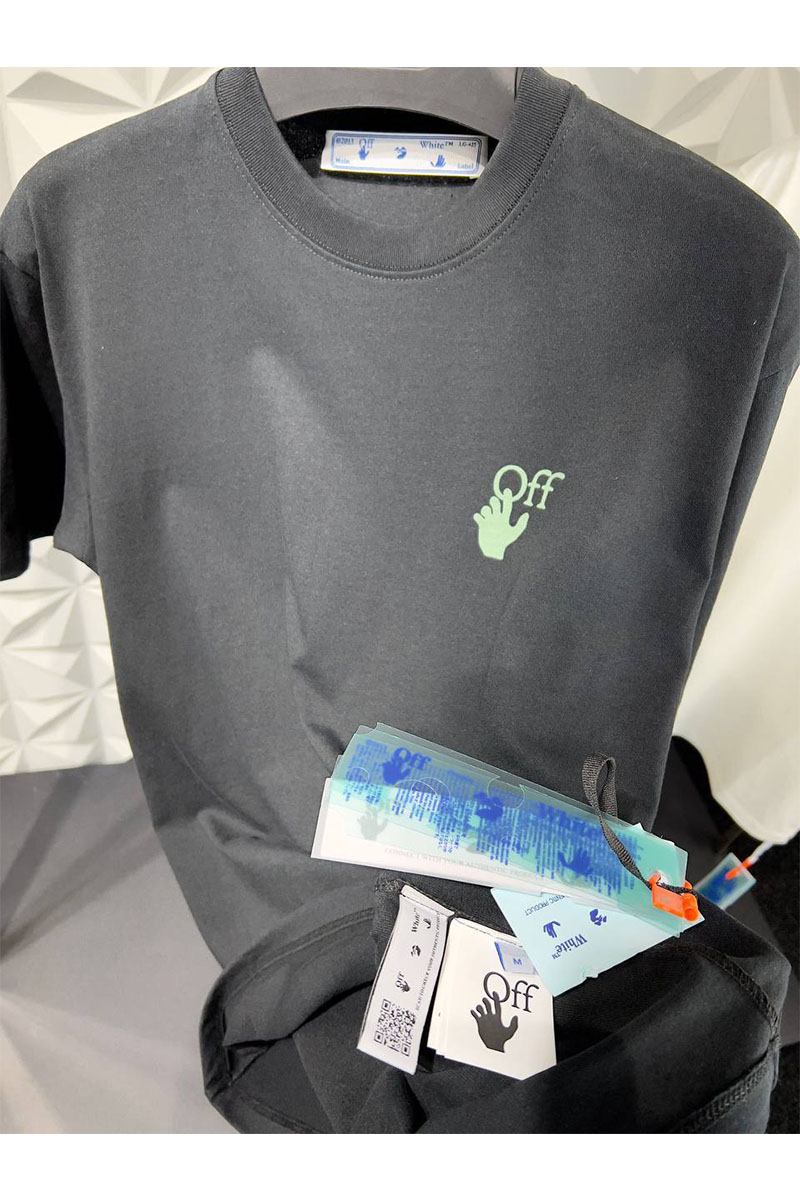 Off-White Чёрная оверсайз футболка Arrows