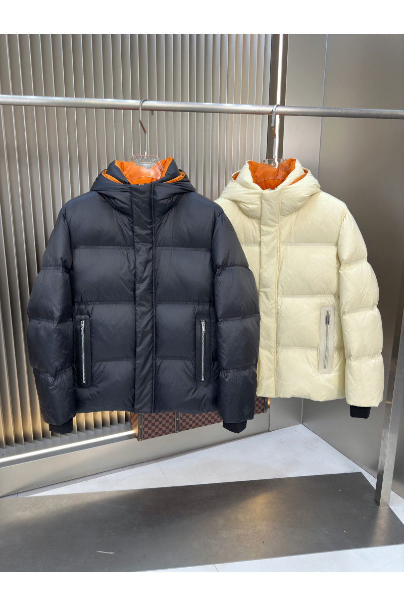 Zegna Мужской пуховик чёрного цвета