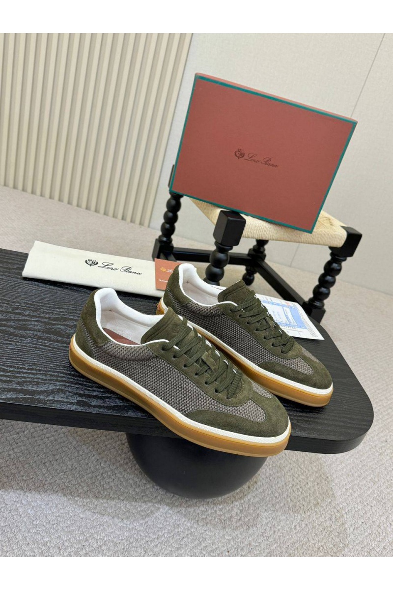 Loro Piana Мужские кроссовки Tennis Walk - Green