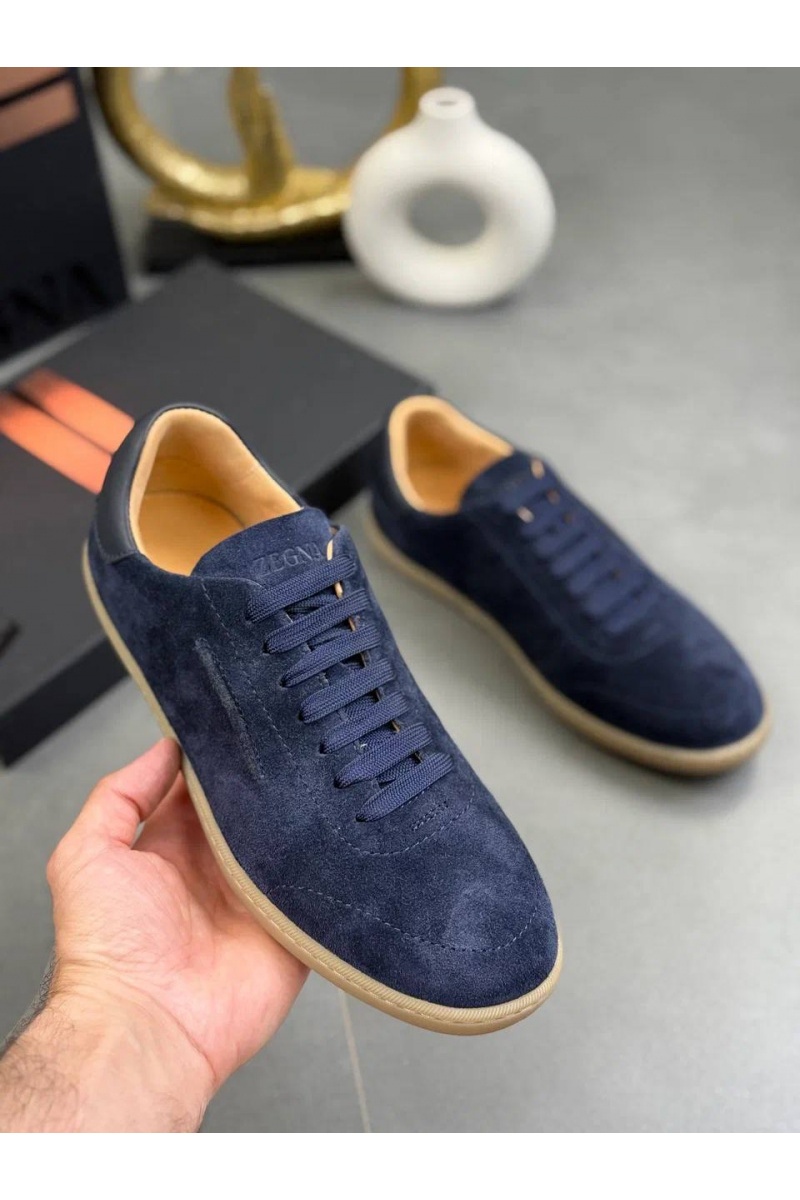 Zegna Мужские замшевые кроссовки "232"