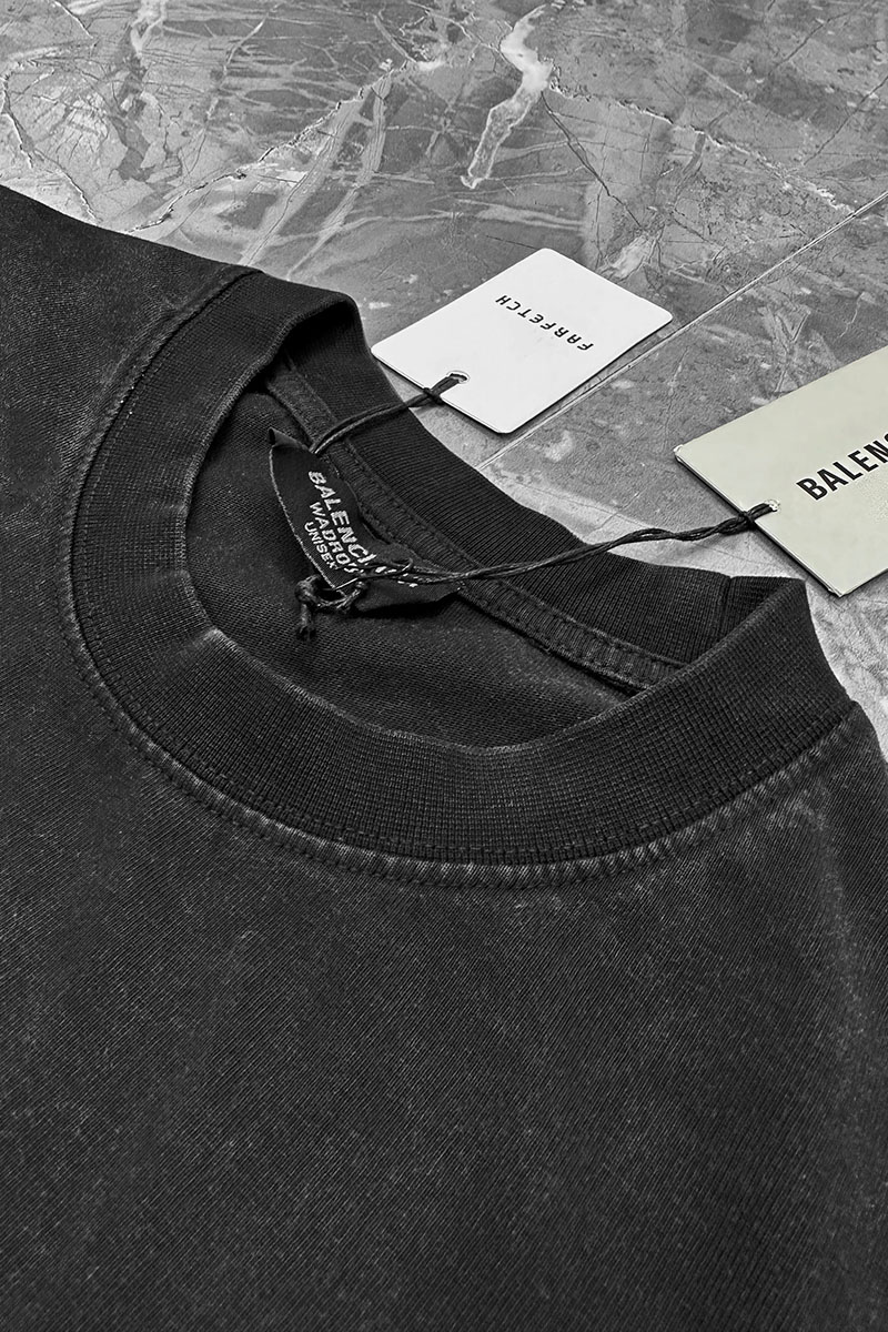 Balenciaga Чёрная оверсайз футболка College est.1917