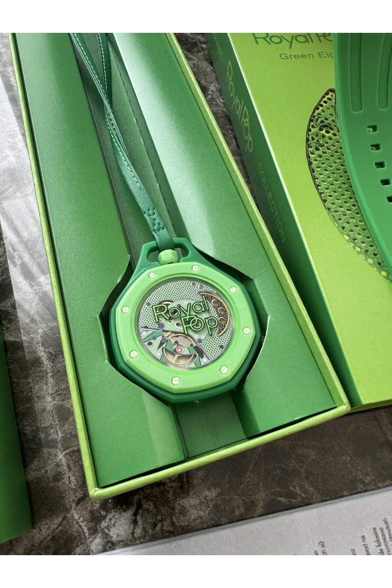 Designer Clothing Часы Audemars Piguet × Swatch Royal Pop Green Eight premium