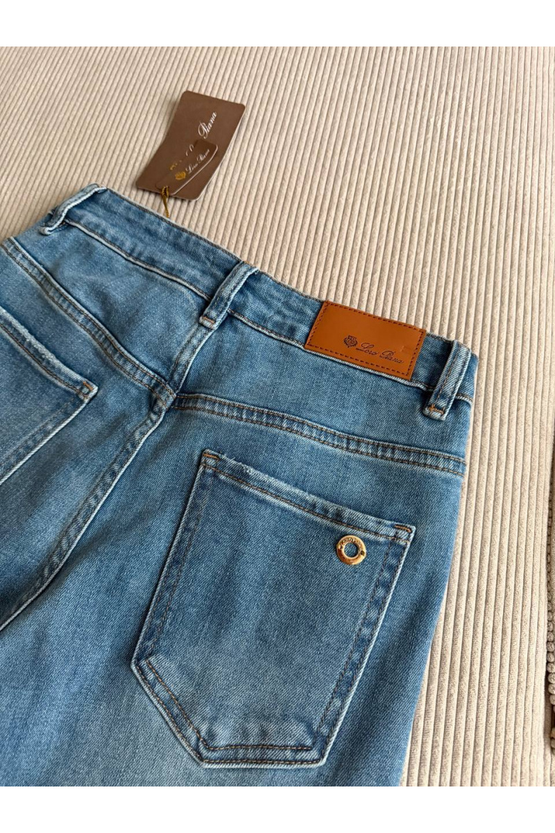 Loro Piana Синие женские джинсы premium