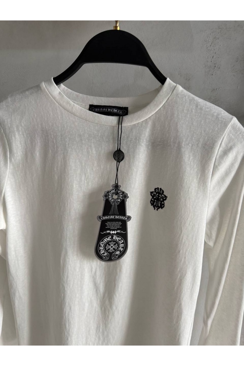 Chrome Hearts Женский белый лонгслив premium