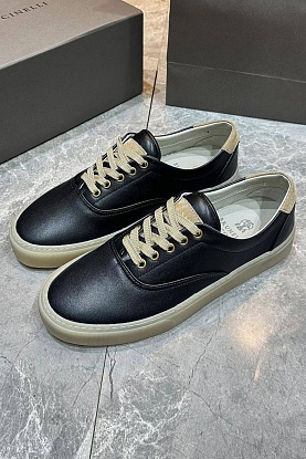 Кожаные кеды Sail low-top - Black