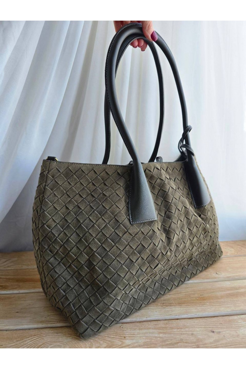 BV Замшевая сумка intrecciato 42x26