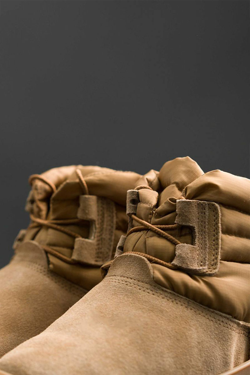 UGG Ботинки с мехом Classic Mini Lace-Up - Chestnut