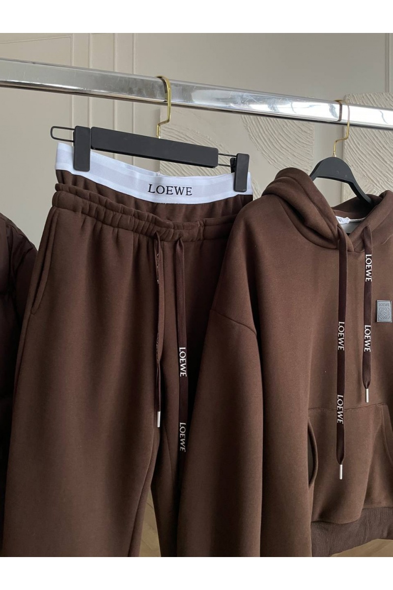 Loewe Женский костюм тройка на флисе Premium - Chocolate