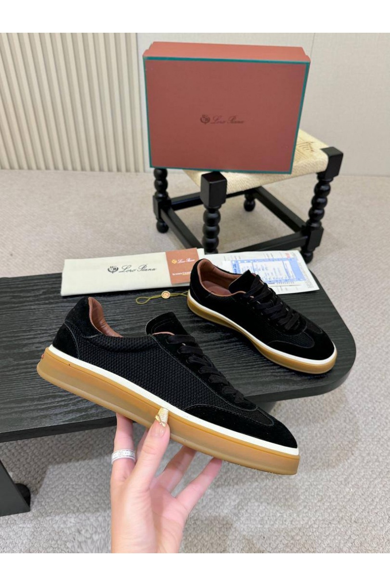 Loro Piana Мужские кроссовки Tennis Walk - Black